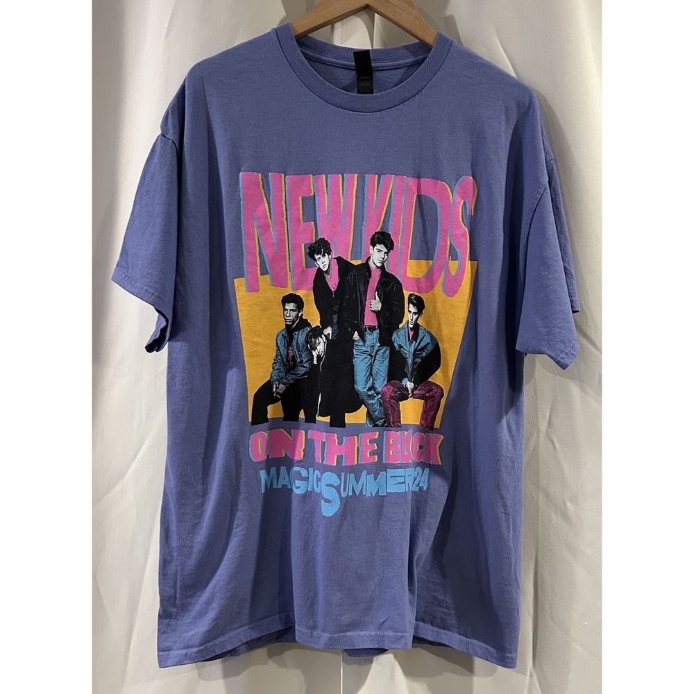 New Kids On The Block Official Lavender Tour Tee 2024 Size XL